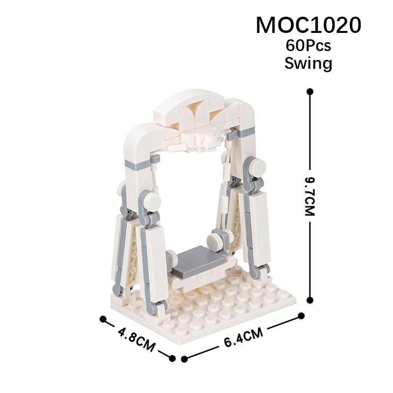 Compatible City Furniture Series Bricks MOC Building Blocks Kitchen Bedroom Bathroom Parts DIY Kits Kids Toys Sofa Bed Piano Set