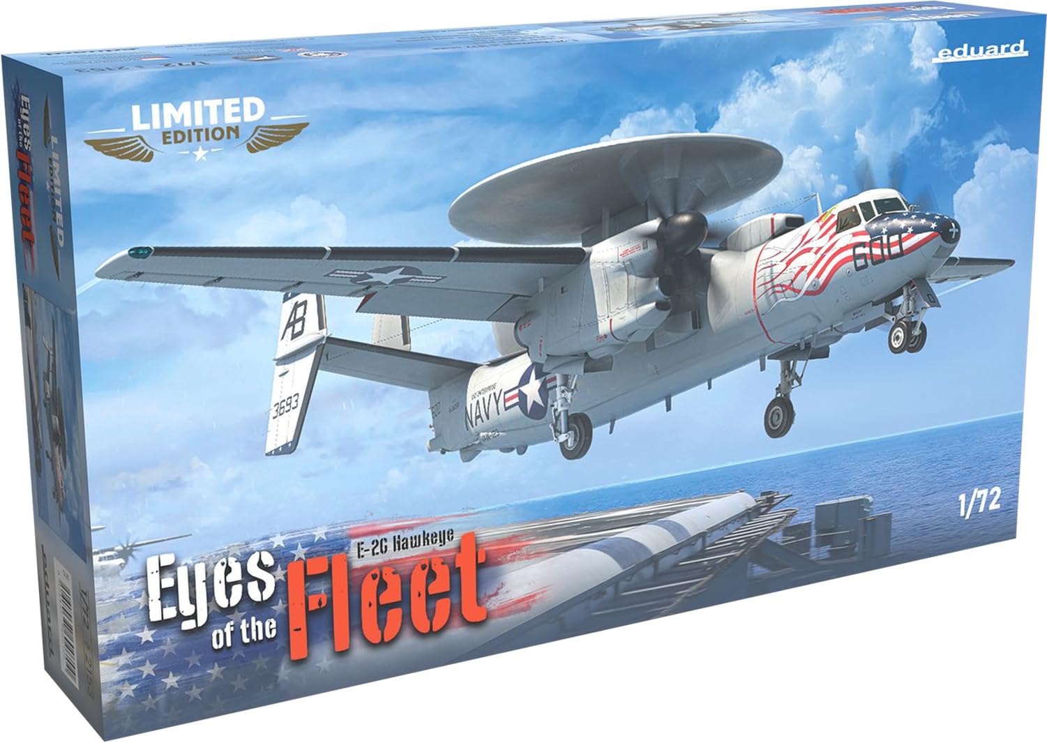 

Eduard 1/72 Limited Edition Eyes of the Fleet E-2C Hawkeye Plastic Model Kit EDU2153 (Airplane)