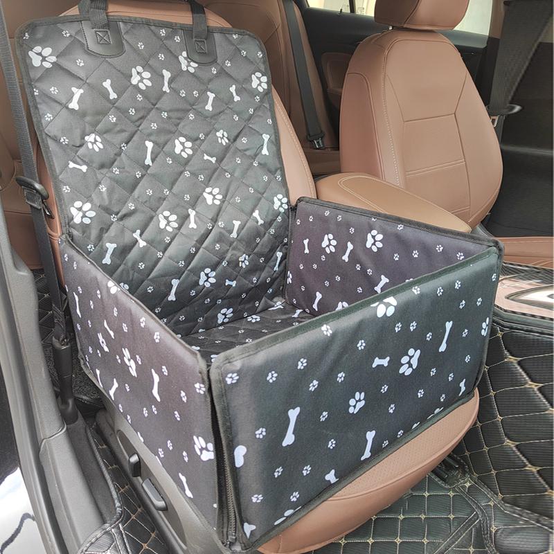 

Print Pet Dog Carrier Car Seat Cover Carry Cat Puppy Bag Car Travel Folding Hammock Waterproof Dogs Basket Pet Carriers чёрный