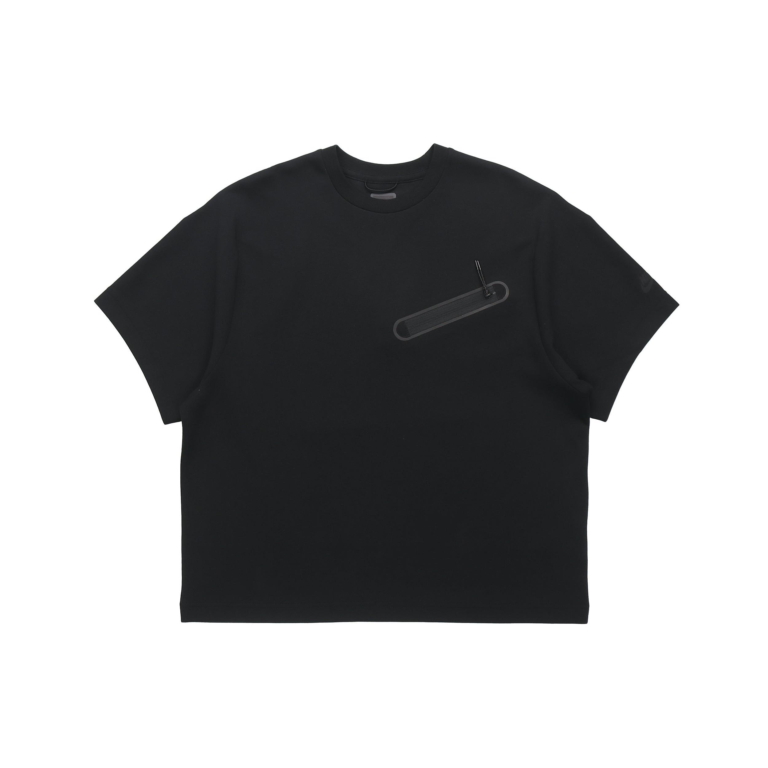 Nike Sportswear NSW TECH FLEECE Short Sleeve Black Men s CZ3504-010 L