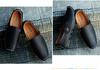Four Seasons Men's White Breathable Leather Slip-On Driving Shoes