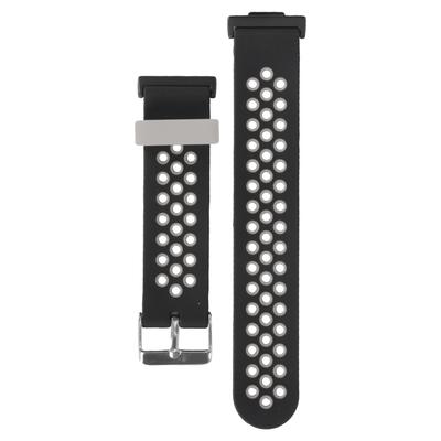 Smartwatch Band Siliconen Zweetbestendig Ademend Verstelbare Polsband voor Horloge Fit 2 Zwart en