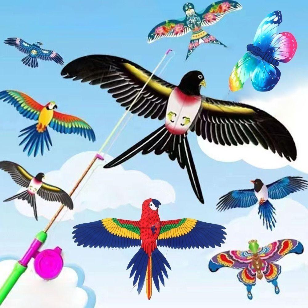 New Family Trips DIY Toy Bat Cartoon Kite Animal Kites Flying Animal Kites Children Gift
