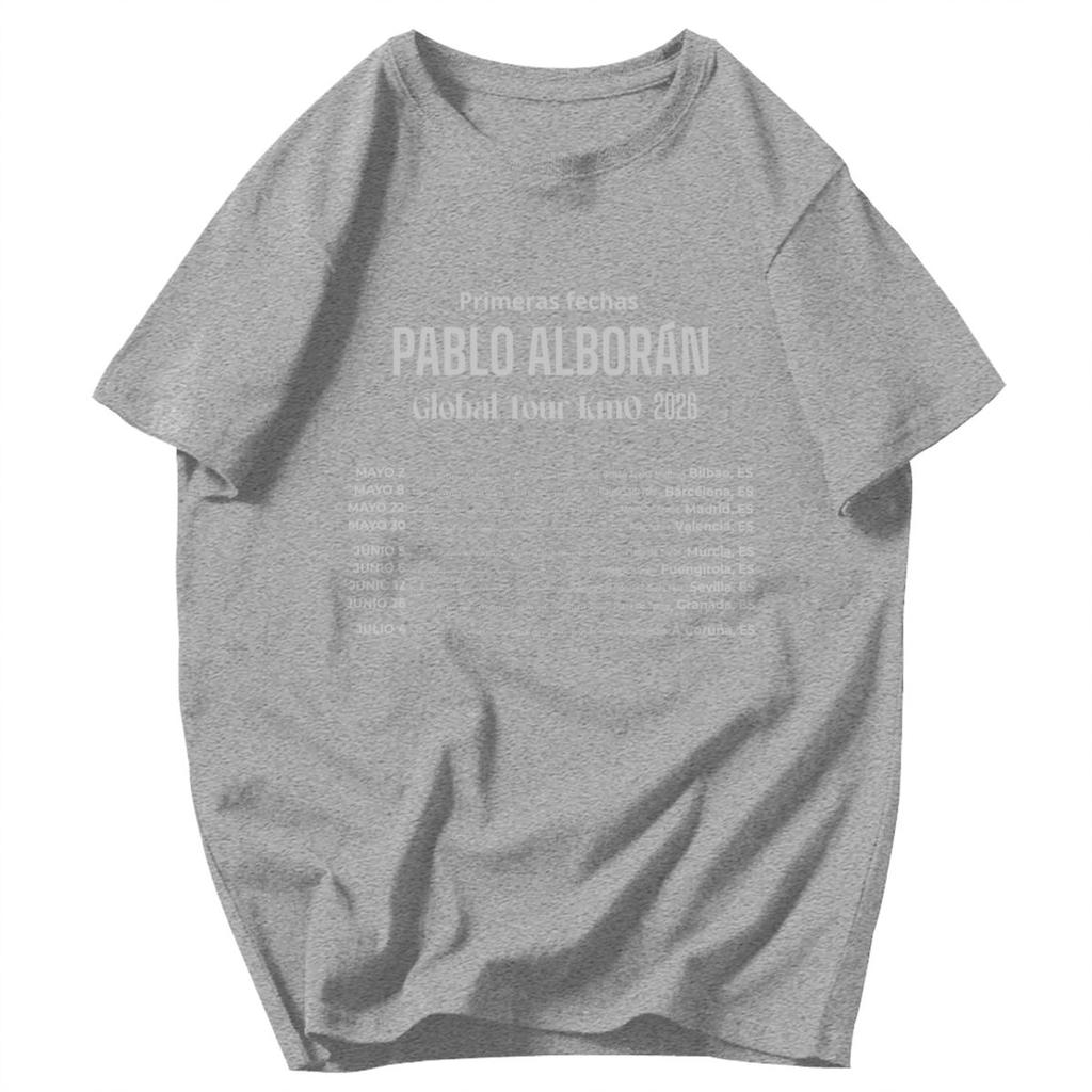 Men T Shirt Rapper Pablo Alboran Global Tour 20262027 Unique Y2K Graphic Tees Unisex Tops T Shirts