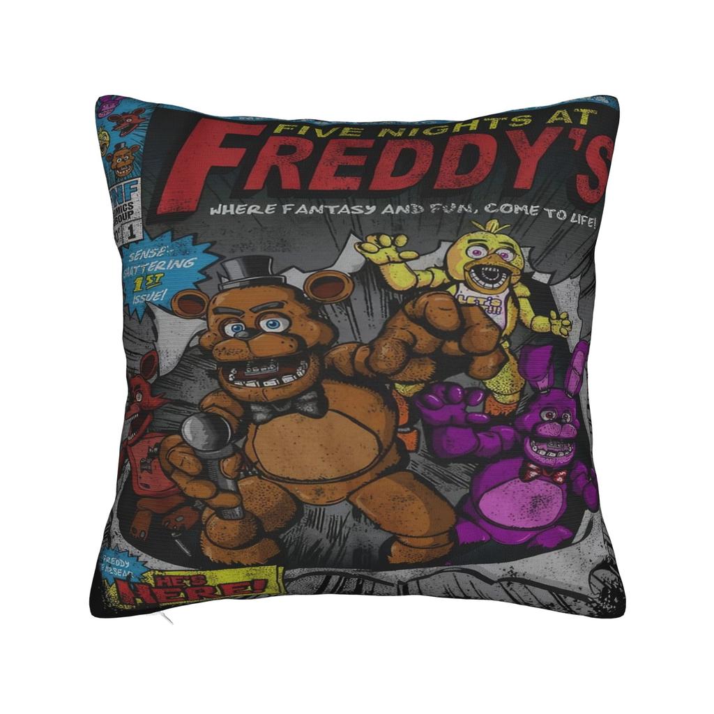 Home Decor FNAF five nights Pillowcase Merch  Pillow Covers Zippered Multi Size