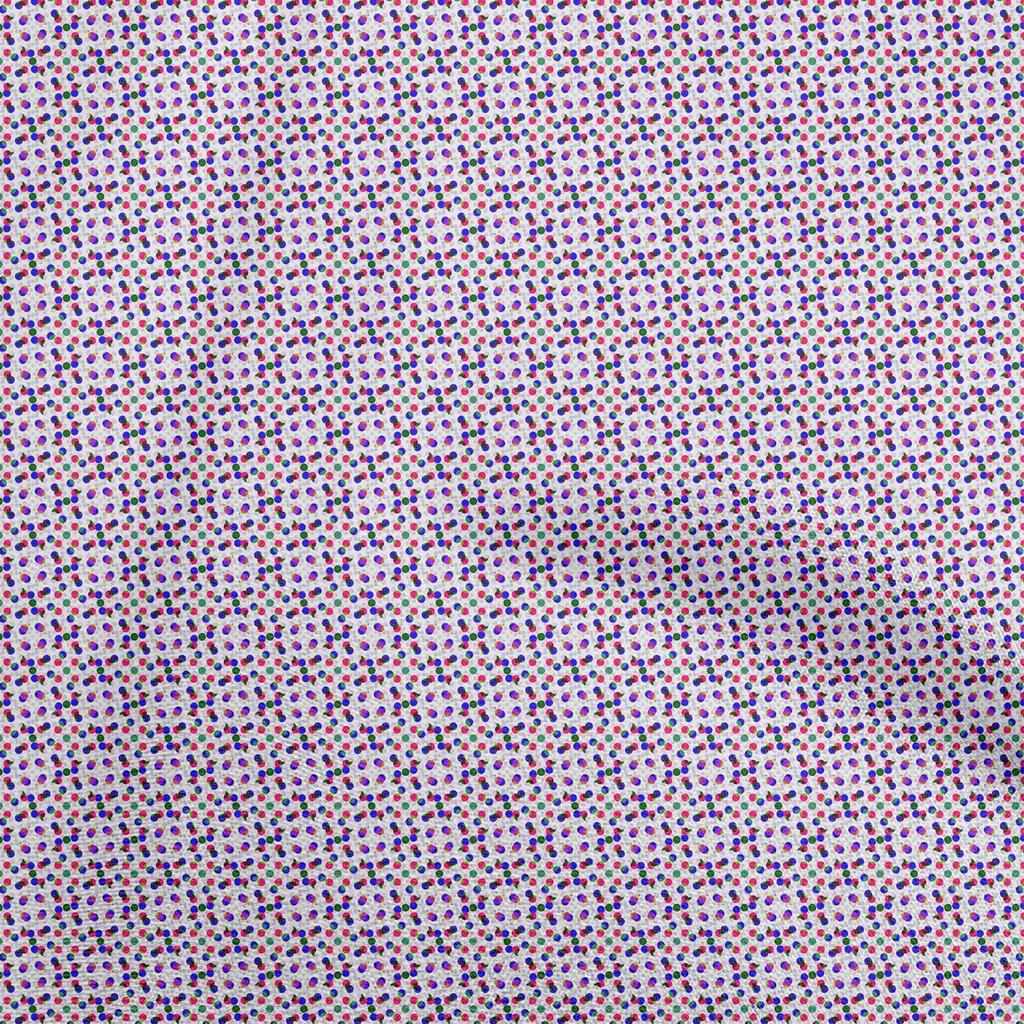 oneOone Cotton Flex Blue Fabric Dot Sewing Craft Projects Fabric Prints By Yard 40 Inch
