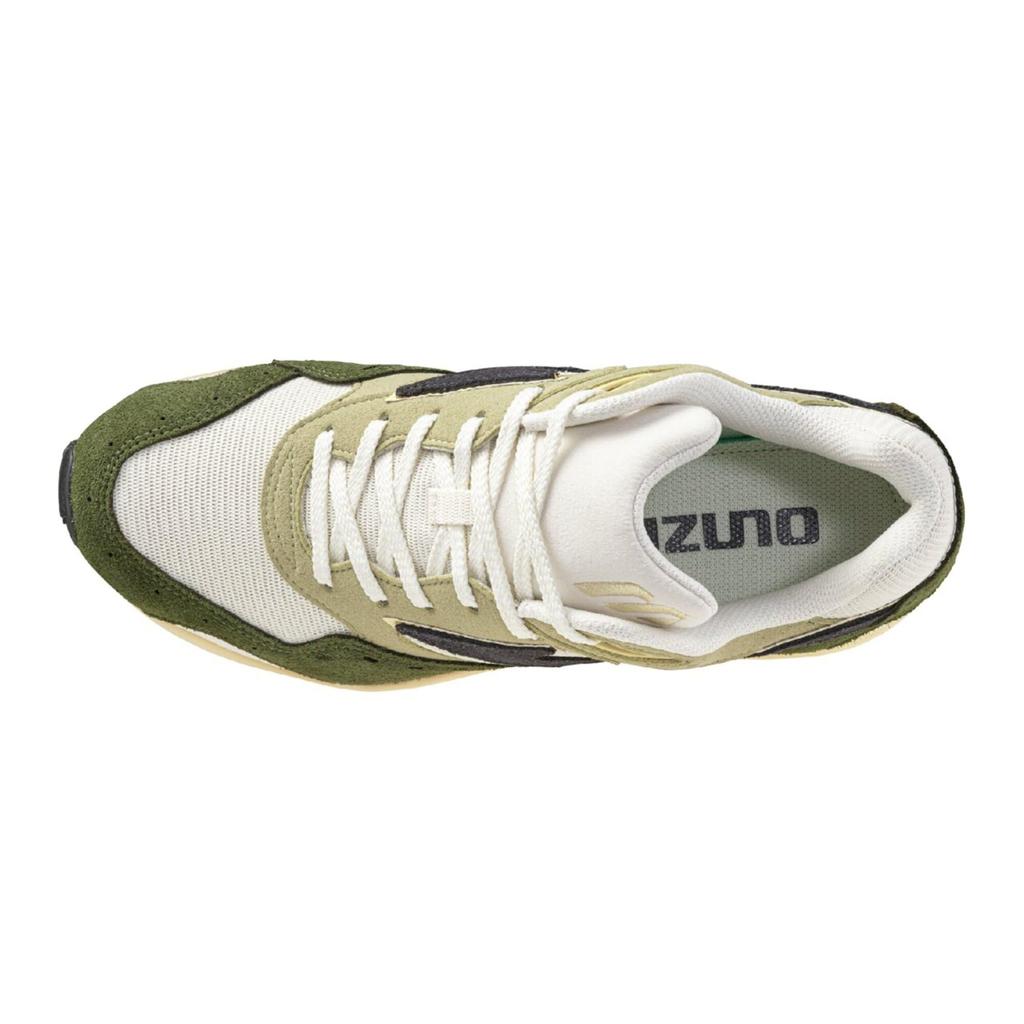 Mizuno Contender Size 2E Sneakers, White/Khaki/Beige, 26.0 cm,