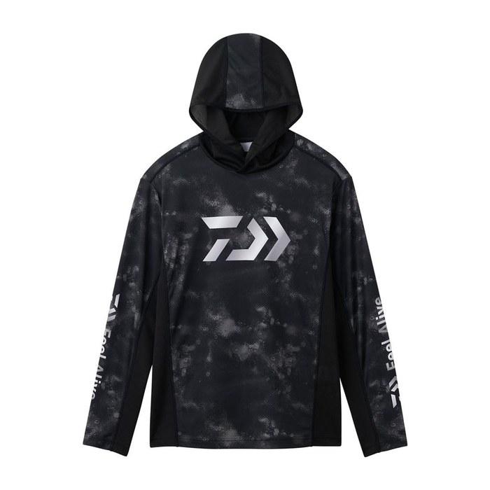 [Daiwa] Boat Game Hoodie Shirt DE-3726 Black Haze Camo 2XL