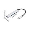 4-Port USB 3.0 Hub Adapter 5Gbps USB Splitter USB C To USB Hub Multiple USB 3.0 Hub USB Port Expander for Laptop
