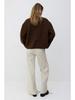Women's Autumn Plush Teddy Fleece Jacket - European & American Style, Round Neck, Casual, Solid Color.