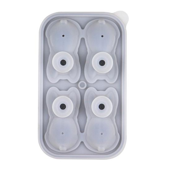 Ice Cube Grid 3D Pet Dog Shape Food-grade Silicone Ice Mold Dishwasher Safe Slow Melting Cocktail Ice Mold