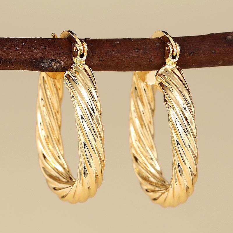 1 Pair, Fashionable, Exquisite and Versatile, Fashionable Textured Earrings