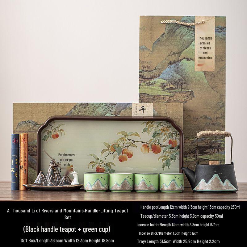 Qianli Jiangshan Ceramic Tea Set