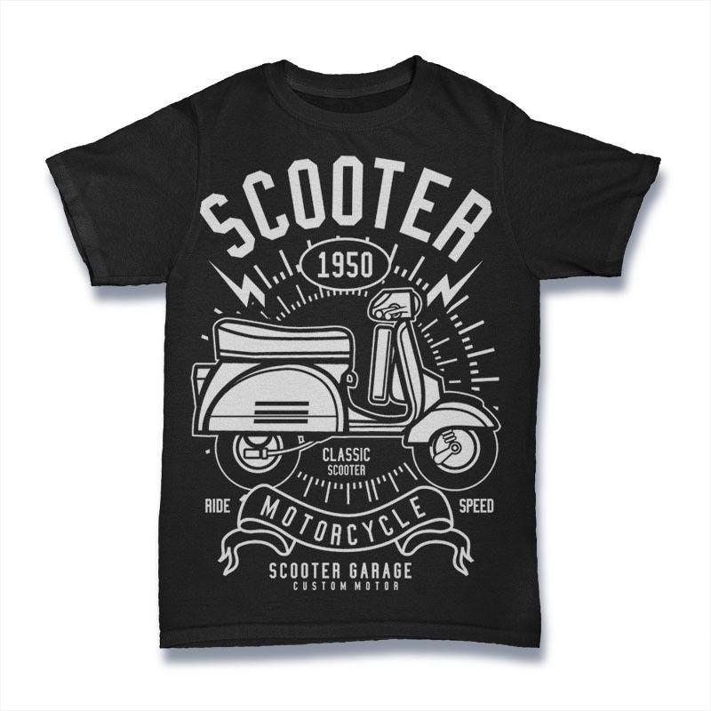 

Scooter T-Shirt. 100% Cotton Premium Tee NEW XL