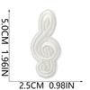 Iron-On Embroidery Patch, Music Note & Earphone Love Cloth Sticker, Decorative Applique For Clothes Schoolbag, Boys Diy Accessories