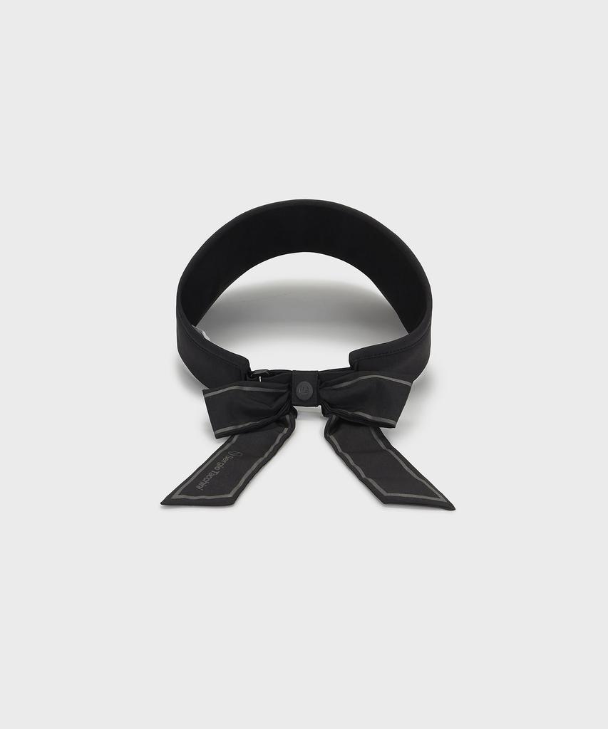 SERGIO TACCHINI W Wide Ribbon Sun Visor (Black)