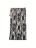 Batik-Hose im Vintage-Stil für Damen mit weitem Bein, lockere, schlankmachende Freizeithose aus Eisseide, bequeme, kühle Freizeit- und Sporthose, eleganter Stil