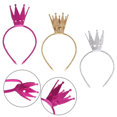 Girls Shiny Crown Hairband Princess Girl Sequin Headwear Wedding Birthday Party Hair Accessories