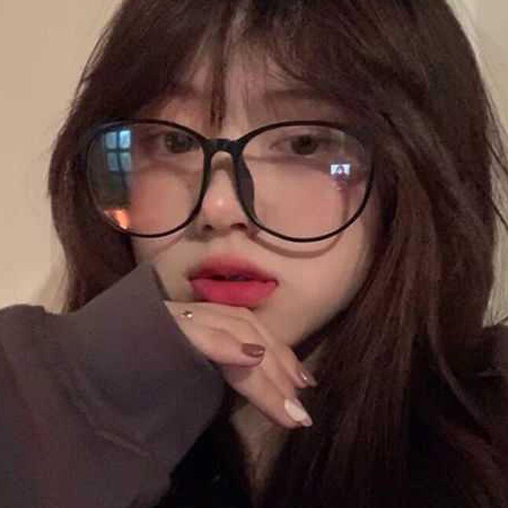 Big Round Frame Optical Glasses Computer Eyeglasses Anti-blue Light Glasses Round Eyewear