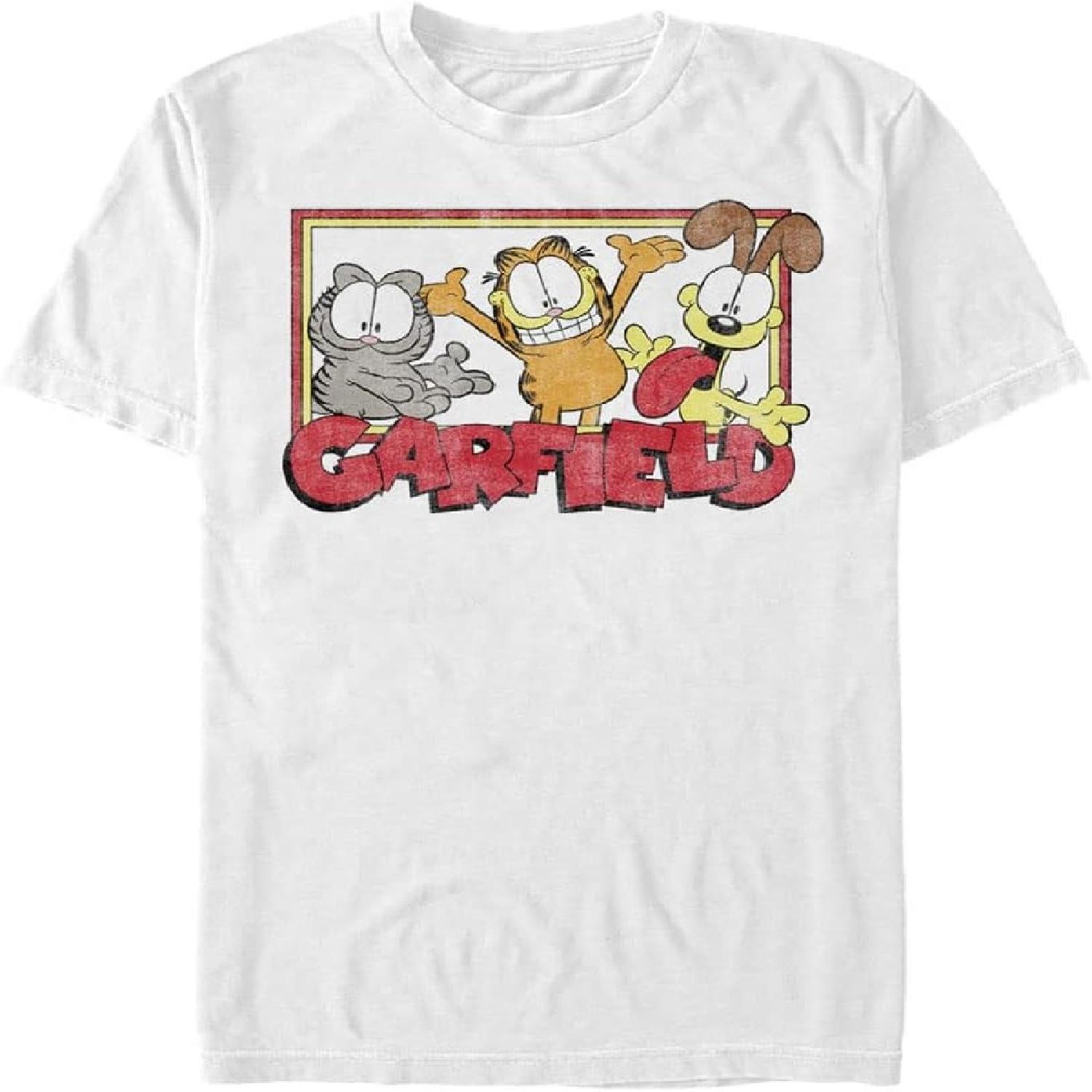Nickelodeon Men s Big & Tall Garfield Group T-Shirt XXXXXL белый