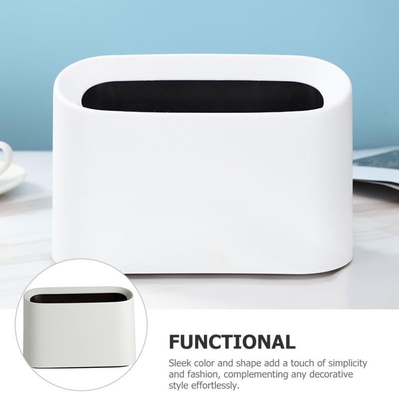 Mini Garbage Cans for Office Countertop Garbage Desk Cans Oval Wastebasket Trashcan Small Pp Bedroom Bin