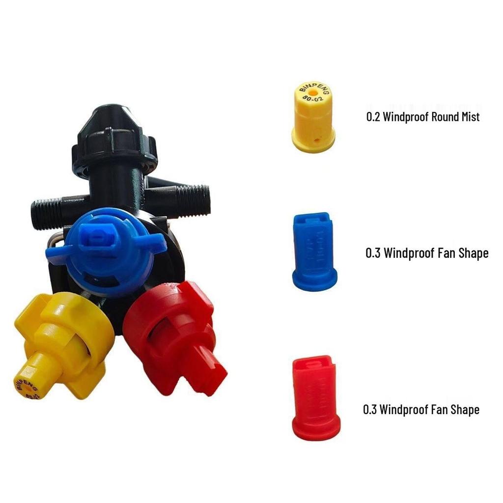 Agricultural 360° Rotary High-Pressure Three-Head Sprinkler Atomization Sprayer