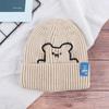 Cute Girl Stripe Skullies Autumn Winter Wool Hat Knitted Hat Women Beanies Korean Style Caps