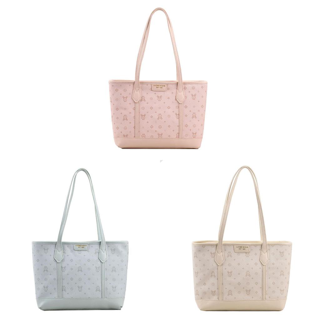 Borsa Tote Casual da Donna in PU ad Alta Capacità per il Pendolarismo Quotidiano e l'Uso Scolastico