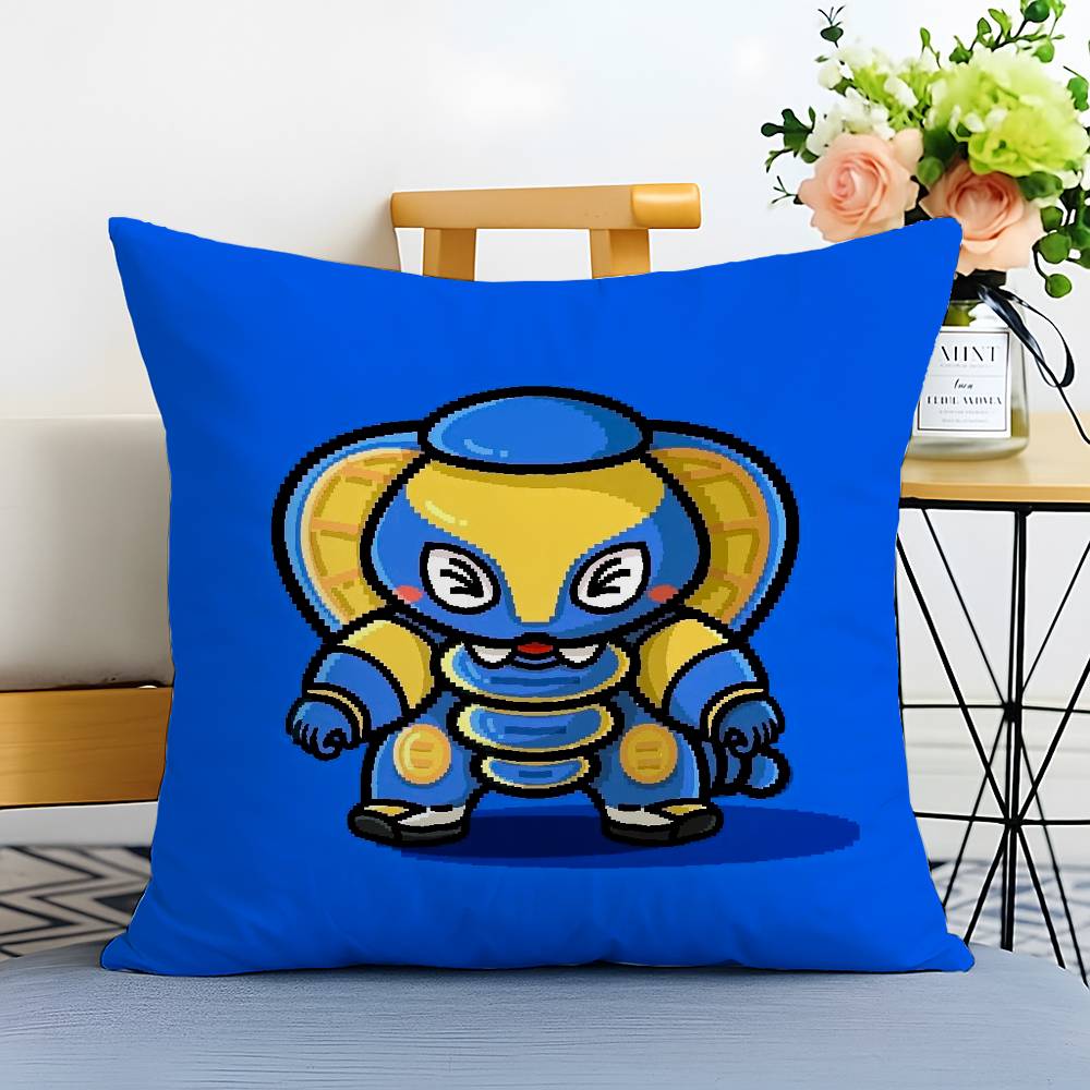 Anime R-Robo Kabutack-MT Cartoon Pillow Case Printed Brushed Fleece Pillow Baby Skin-Touch Eco-Friendly Dye-Sublimat