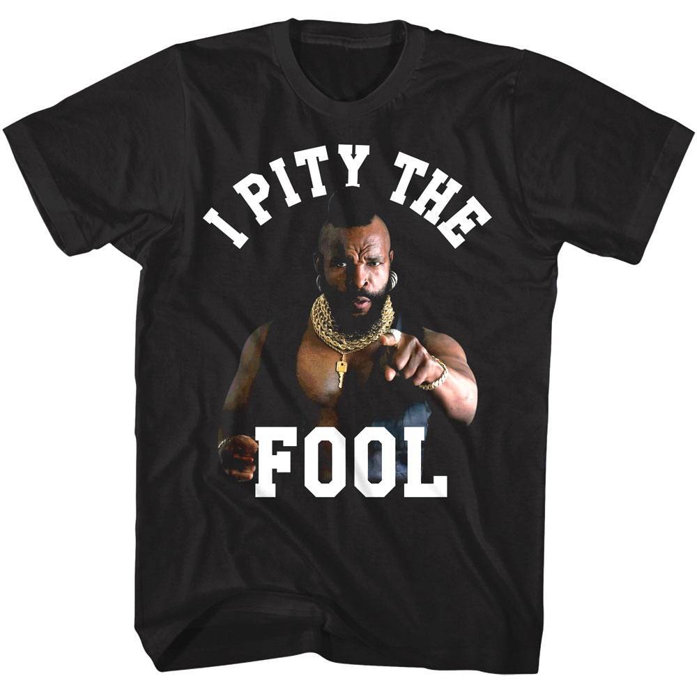 Mr T Pointing at Fools Men T Shirt M