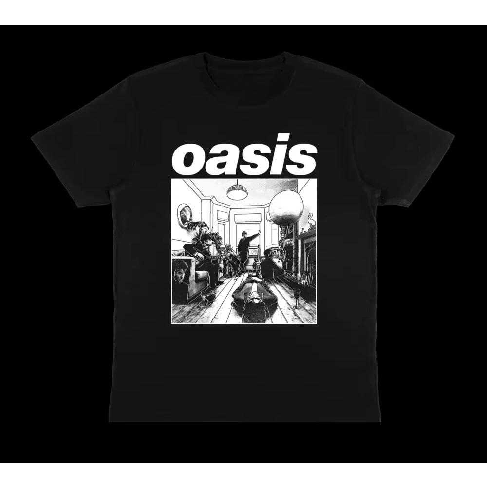 2025 Summer Oasis Tour Peripheral Limited Men's Round Neck T-shirt Fashion Cotton Outdoor Street Versatile Short Sleeve Top