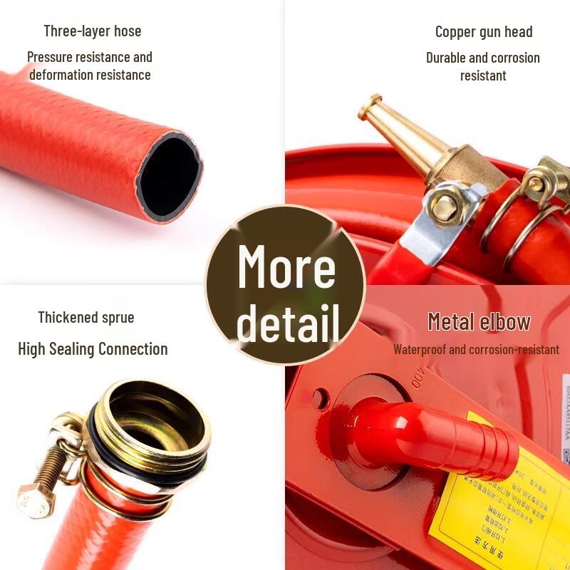 Nidor JPS 20M Fire Hose Reel with Fixed Bracket