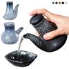 Japanese Retro Household Ceramic Oil Bottle Seasoning Jar Olive Oil Vinegar Soy Sauce BottleFood StorageContainerKitchenUtensils