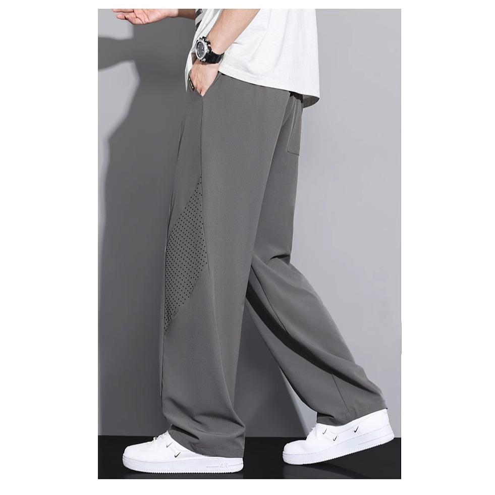 Casual pants men's new summer thin loose large size sports versatile quick-drying pants men's wide-leg pants