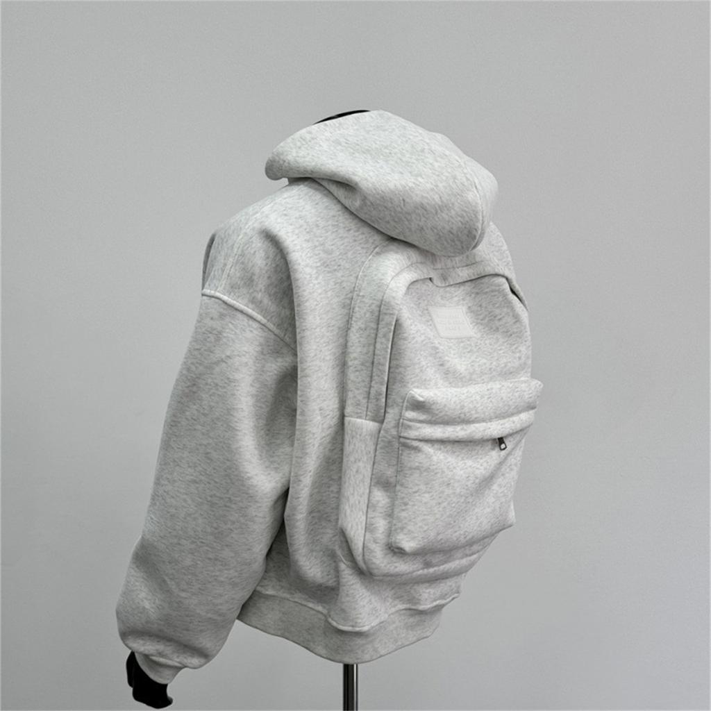 Women's  Fashion Zipper Hoodie Long Sleeve Hooded Pullover Sweatshirt Casual Solid Color Tops With Pockets