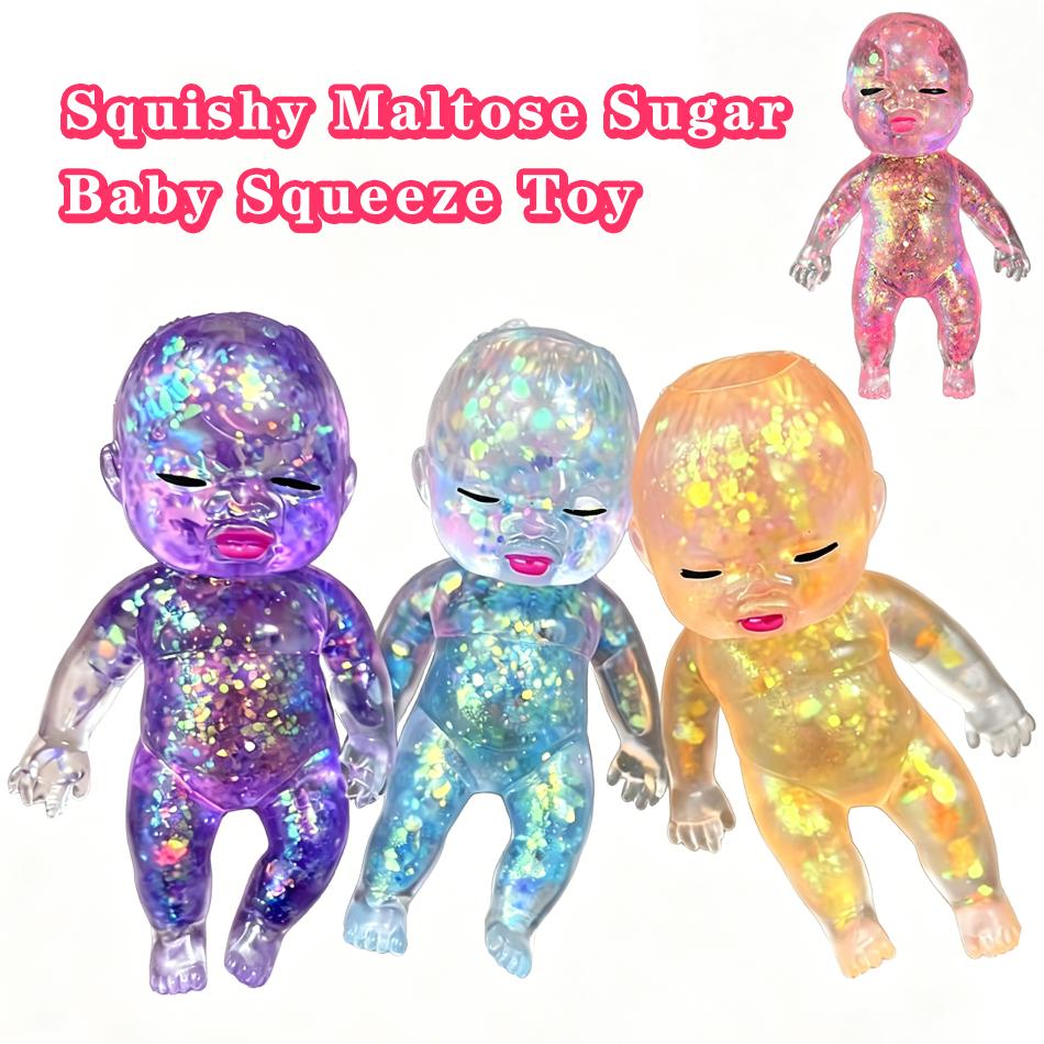 Topmix Dream Color Baby Squishy Toys, Slow Rebound Stress Relief Toys, Soft Squeeze Ball For Kids & Adults, Creative Decompression Gift