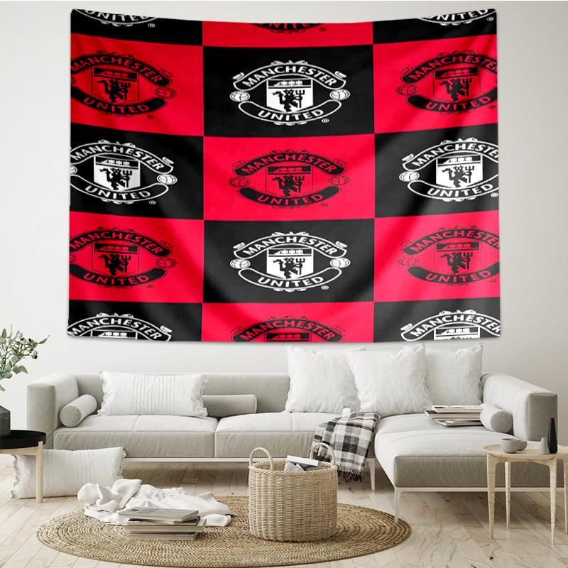 Manchester Crest Tapestry Hanging for Bedroom,Livingroom, Playroom,Decor Art Room Wall Tapestry Holiday and Birthday Gifts