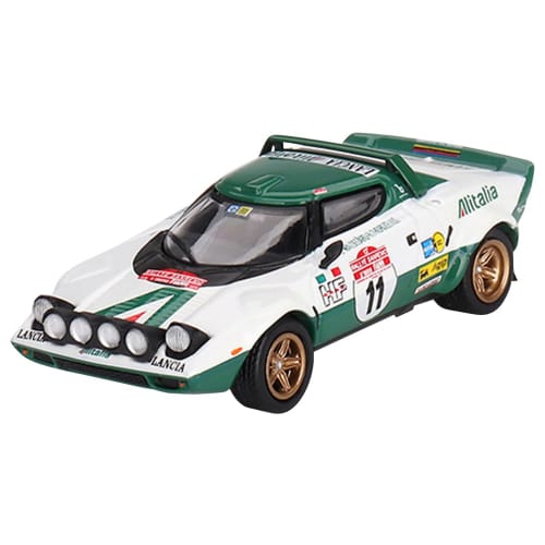 MINI GT 1/64 Scale Lancia Stratos HF Rally San Remo 1975 Winner #11 (Left-Hand Drive) Finished Model