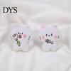 Handbags Decorative Accessory Holding Fish Cat Plush Pendant, Stuffed Fork White Kitten Keychain for Backpacks Purses Bag Charm