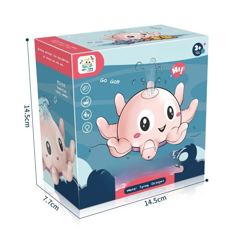 Jucării de baie pentru copii Duș cu apă cu pulverizare Jucării de baie pentru copii Minge de baie electrică cu balenă cu muzică ușoară Jucării cu lumină LED Jucărie pentru cadă