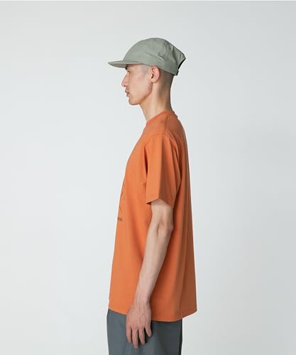 Snow Peak Lantern Eye T-Shirt, Size Small, Orange, TS-25SU103, Perfect for Festivals, Camping, and Outdoor Activities