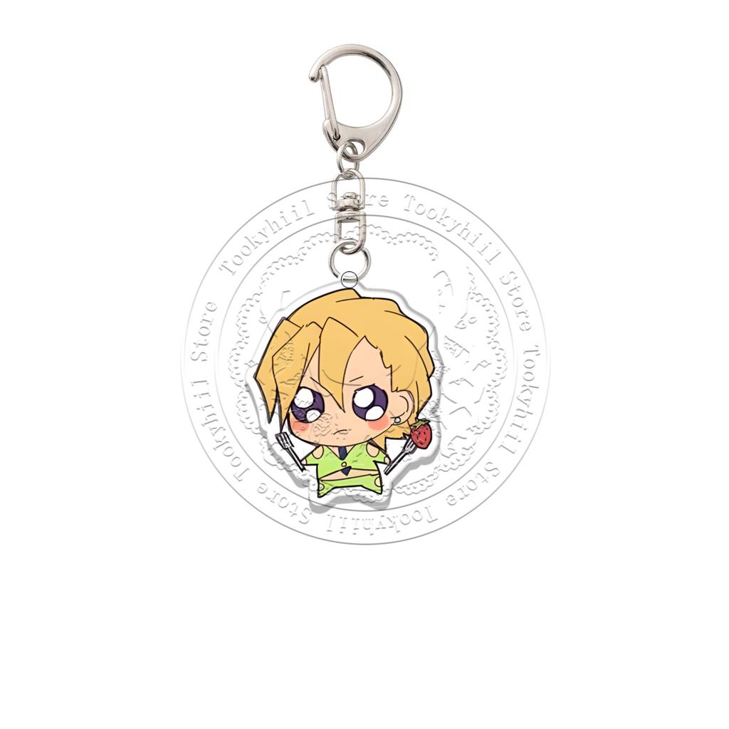 JoJo's Bizarre Adventure Acryl Schlüsselanhänger Q-Version Dekoration Tasche Anhänger Zubehör Schüler Anime Cartoon Geburtstagsgeschenk
