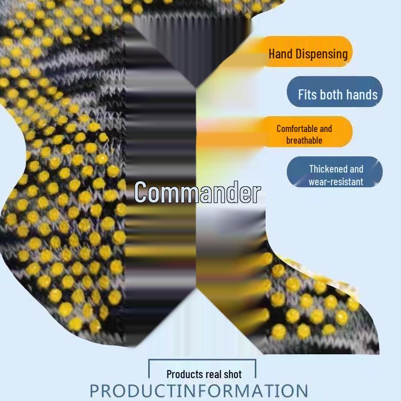 Touchscreen Gloves for Labor Protection: Wear-Resistant, Non-Slip, Thickened Cotton Yarn for Cycling and Construction Workers