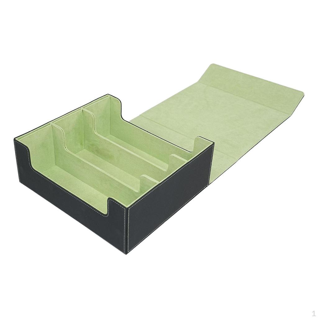 Card Deck Storage Box for Collectible Game Cards and Sports