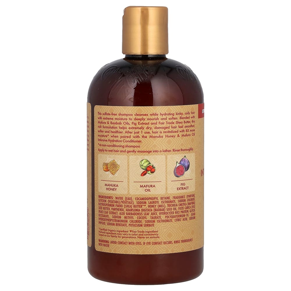 SheaMoisture Manuka Honey & Mafura Oil Shampoo for Extra Dry + Damaged Hair 384ml (13oz)