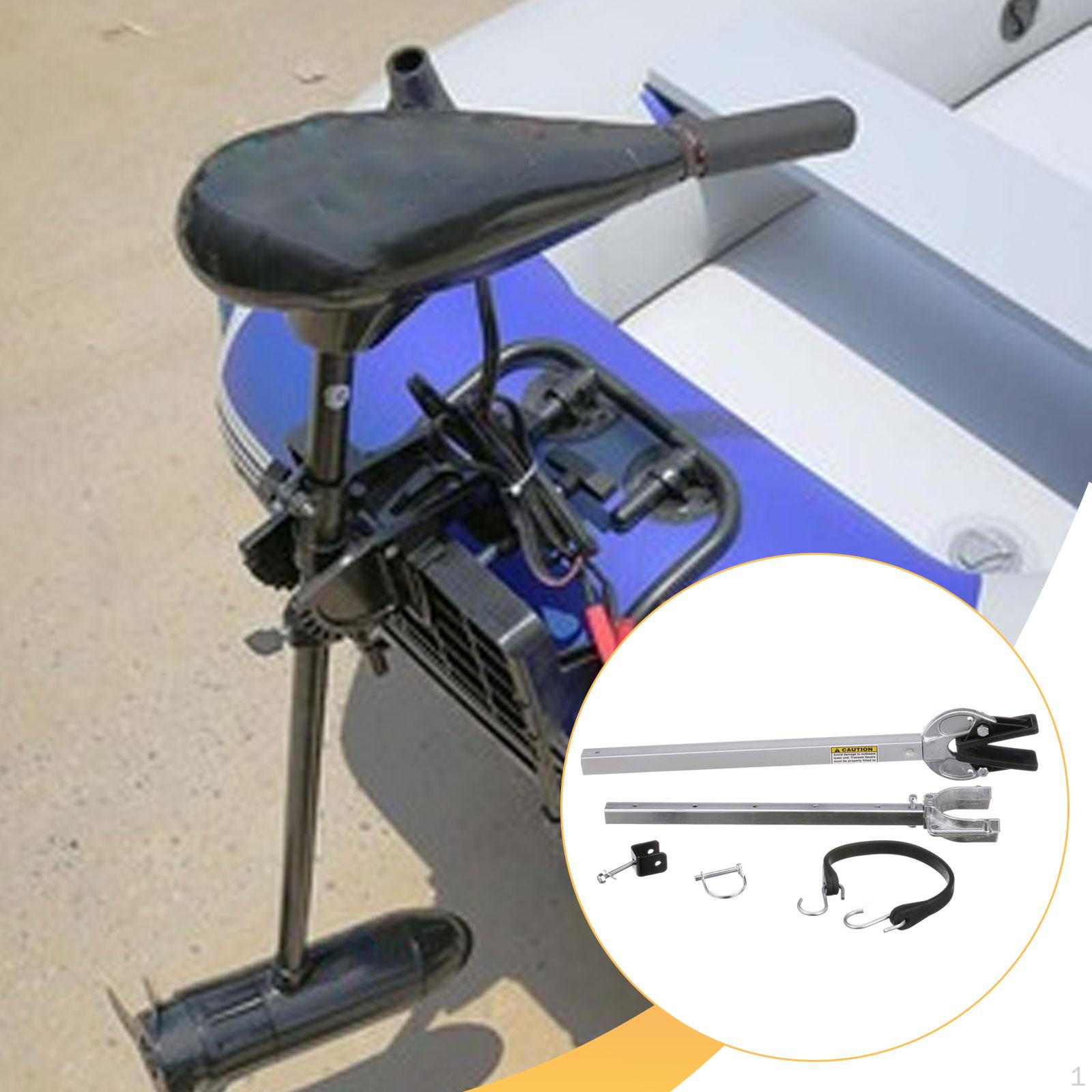 Boat Adjustable Transom Saver, Professional Stern Protector Steel with Composite Head, Outboard