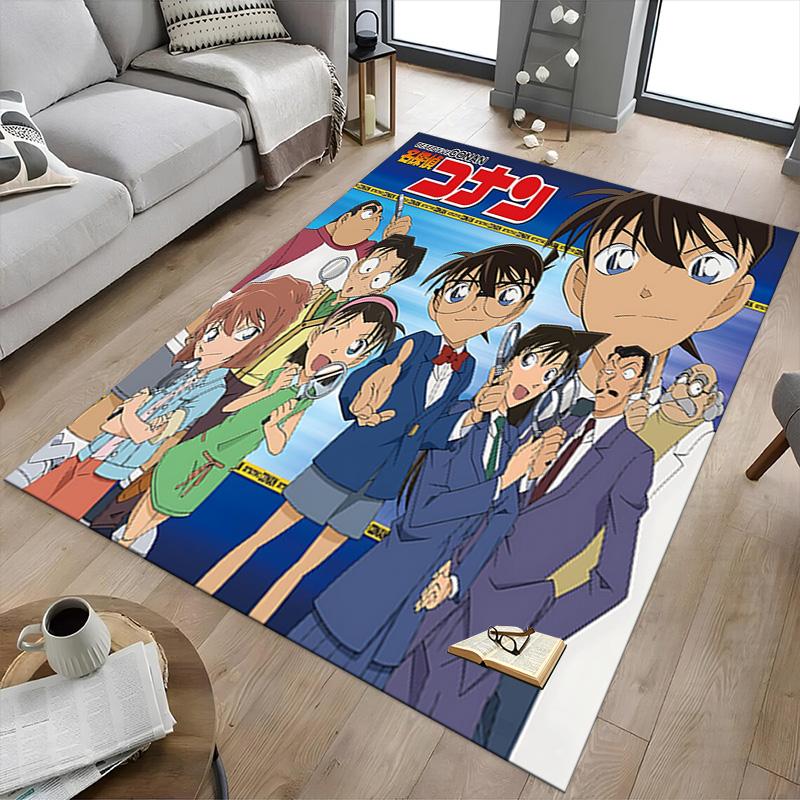 1pc Detective Conan Mystery Carpet for Playroom Bedroom Living Room Sofa Home Decor,kids Game Area Rug Non-slip Floor Mat Y72324