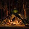 Portable Outdoor Folding Bonfire Chair: Lightweight Camping Recliner with Backrest for Barbecue and Beach.