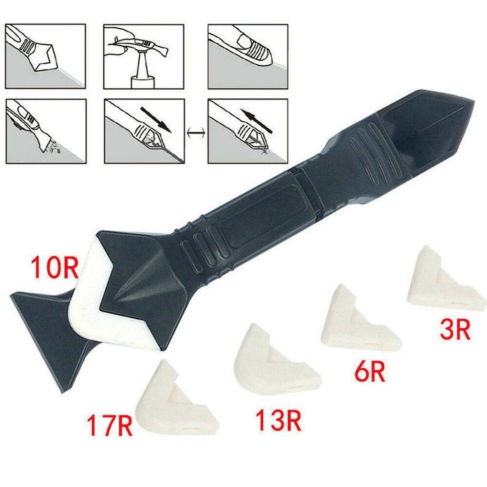 Pro 3 In1 Silicone Remover Caulk Finisher Sealant Smooth Scraper Grout Tool Kit