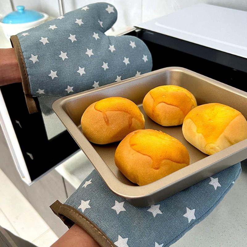 1 PCS Heat-Insulated, Anti-Scald Microwave Oven Gloves, High Temperature Resistant Thickened Baking Oven Gloves